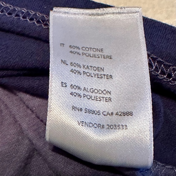 Men's HB X short sleeve Tshirt striped with 3 shades of blues - Picture 5 of 5